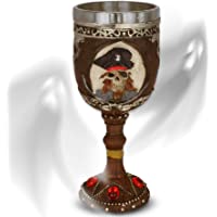 mtb more energy Cáliz Captains Brew - Imitación a Madera con un cráneo del Pirata - bucaneros fantasía fantástico…